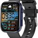 Smart Watches for Men Women, Make/Answer Calls, 2.01" HD Screen with 260+ Watch Faces, Heart Rate/SpO2/Sleep Monitor, 123 Sports Modes, Long Battery Life Fitness Watch Compatible with iPhone Android