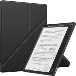 Gylint Kobo Elipsa 2E (2023) Origami Case, Thinnest Leather Protective Cover for 10.3" eReader, Auto Wake Sleep Feature, Black