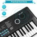 61 keys keyboard piano, Electronic Digital Piano with Built-In Speaker Microphone, Portable Keyboard Gift Teaching for Beginners, electric piano for kids