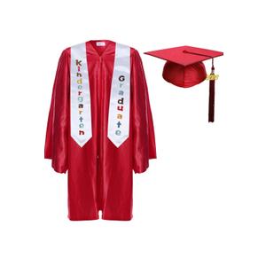 Newrara Kindergarten Graduation Cap and Gown Stole Package for Kids 24