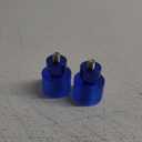 HDBUBALUS Motorcycle Decorative Wheel M12 Screw Rotatable Crash Bar End Sliders Engine Guard Collision Protector Fit for Harley Saddlebag Guard Engine Guard Bar 2Pcs (All Blue)