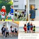 Century Star Kids Soccer Socks Softball Baseball Sock Toddler Youth Knee High Socks Striped Cotton Atheletic (XXL)