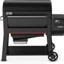 Weber Searwood XL 600 Wood Pellet Smoker Grill, 36 inches WiFi & BluetoothEnabled Outdoor Grill for Smoking, Searing, Rapid React PID & Cooking up to 600F, Black