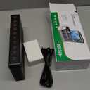 60W Charging Station for Multiple Devices, 10-Port USB Fast Charging Station with Adjustable Dividers - Device Organizer Charging Dock for iPhone, Android, iPad, Tablets & More (Black)