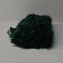 EasyJoy Ultra Soft Fluffy Shaggy Area Rug Faux Fur Rug Chair Cover Seat Pad Fuzzy Area Rug for Bedroom Floor Sofa Living Room (4 x 6 ft Rectangle, Dark Green)