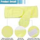 VOCOSTE 4 Pcs Spa Headband, Soft Women Hair Bands for Face Washing Bath Facial Mask Yoga, Yellow