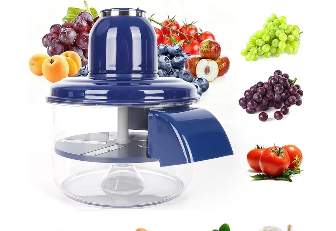 Automatic Grape Peeler Machine, Electric Garlic & Cherry Tomato Peeler Skin Remover Tool for Small Fruits, Effortless Peeling for Home Kitchen (Blue-1PC)