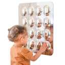 Spark & Wow Sensory Wall Toddler Mirror | Large | 16 Bubbles | for Ages 6m+ | Easy-to-Clean Acrylic | Stimulate Cognitive Development