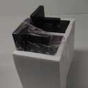 Kalium Porch Lights Outdoor Wall Light Fixture 2pcs, Matte Black, Wall Sconce 12.4 in, Toughened Frame, Clear Glass Shade, Waterproof Lanterns, Suitable for Patio, Exterior, Front, Door, Entryway