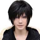 Men's Beautiful Male Black Short Straight Hair Wig/Wigs Cosplay Party