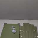 TUTOTAK End Table, Set of 2, Side Table, Nightstand, 2-Tier Storage Shelf, Sofa Table for Small Space, Living Room, Bed Room, Olive Green TB01BOG035