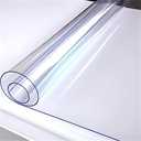 Kate Transparent PVC Reflection Floor Mat - 4x6ft Clear Reflective Photography Backdrop, Durable Table Cover Protector for Studio, Waterproof and Scratch-Resistant Plastic Mat