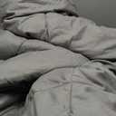 Amazon Basics Comforter Blanket, Reversible, Lightweight Microfiber, All Season, Soft Plush, Machine Washable, Twin/Twin XL, Black/Grey
