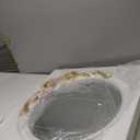 24-Inch Gold Bow Resin Mirror  Perfect Decorative Accent for Nursery and Elegant Baby Room Decor (Gold_1, 24in)