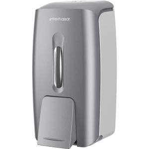 Soap Dispenser Wall Mount 28oz Commercial Hand Soap Dispenser for Bathroom Liquid Gel Hand Sanitizer Dispenser No Drilling Silver