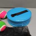 Toss and Catch Ball Set Game Kids Outdoor Toys, 4 Ball, 4 Paddles, Mesh Storage Bag, Adjustable Hand Strap