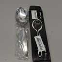 BNAZIND 2Pack Chef Kunz Spoon |18/10 Stainless Steel Serving Spoons | 9 Inch Basting Quenelle Chef Cooking Utensils Dinner Plating Spoon (Regular & Slotted Set)