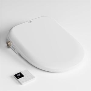 Heated Toilet Seat With Bidet, Electric Bidet Toilet Seat With Warm Air Dryer, Self Cleaning Nozzle, Warm Water Wash, Soft Close, LED Night Light, Wireless Remote Control, Easy Installation Elongated