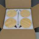 4pcs Set Vintage Coffee Mugs gifts for women, Overnight Oats Containers with Bamboo Lids and Spoons - 14oz Clear Embossed Glass Cups, Cute Coffee Bar Accessories, Iced Coffee Glasses