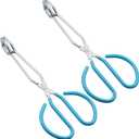 Scissor Cooking Tongs 10 Inches Stainless Steel Wire Tongs, Set of 2