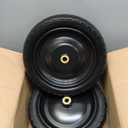 13 Inch Solid Rubber Tires, 4.00-6 Tire Flat Free with 5/8" Bearings, 2.17" Offset Hub for for GOR Garden Carts, Garden Wagon Carts, Trolleys, Hand Trucks and Utility Cart(2 Pack)