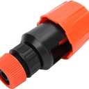 Oumefar Universal Water Tap Connector Garden Hose Pipe Connector Kitchen Faucet Adapter Watering Irrigation Tool Good Sealing Effect(Orange)