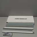 62.8in TV Cable Hider - Cord Hider Cable Management Wall, Cable Raceway Grey Wire Hider, Paintable Cable Concealer for Wall Mounted TV, Wall Wire Covers for Cords, 4* L15.7in *W1.2in *H0.59in