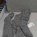 Alpaca Wool Knee High Terry Lined Boot Socks Heavyweight,Winter Thick Warm Fleece Thermal Moisture Wicking (Small, Light Gray*2)