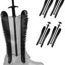 WAJJ Women Boot Calf Stretcher Adjustable Shoe Trees Length Width Keeper Shaper (Black)