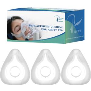 Rescare Airfit F20 Replacement Cushion Large - 3 Packs Compatible with Original F20 Frame, Ultra-Soft & Durable Seal, Reliable & Comfortable