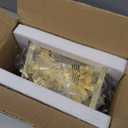 JUSTOTRY 4PC Christmas Stocking Holders for Mantle Glitter Green Xmas Tree Gold Stocking Holder for Fireplace Home Decor Holiday Gifts Christmas Decorations Supplies Non-Skid Durable and Sturdy