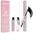 Uilulu Lash Cluster Glue, Lash Bond and Seal for Eyelash Clusters Black 2-in-1 Glue DIY at Home Use Hold Long-Lasting Eyelash Adhesive(7ml+7ml)