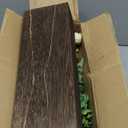 Dahey Centerpiece Table Decorations for Dining Room Farmhouse Table Centerpieces Decor Wood Tray with 3 Artificial Flowers and 2 Eucalyptus for Living Room Kitchen Table, 14.1" x 4.7" x 3.1"