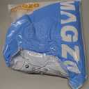 MAGZO Magnetic Screen Door Fit Door Size 36 x 84 Inch, Screen Size 38" x 85" Strong Magnet Mesh with Reinforced Hook & Loop for Patio, Sliding and French Entrances, White