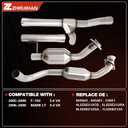 Catalytic Converter Kit Compatible with 2004-2006 F150 5.4L & Mark LT 2006-2008 5.4L V8 engine 4WD Transmission, Reference OE 53569 50553 30494 30495 645218 645217EPA Compliant