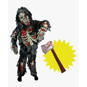 Spooktacular Creations Zombie Costume for Kids, Scary Halloween Costume for Boys, Halloween 3T 3-4 yrs