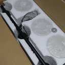 Espird Bathroom Vanity Light Fixtures Matte Black Bathroom Lighting Fixture, 3 Lights Bathroom Light Fixture Over Mirror, Modern Black Vanity Light, UL Certified Wall Sconces with Glass Shades