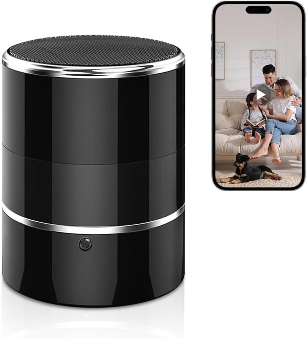 Hidden Spy WiFi Camera in Bluetooth Speaker with 240 Viewing Angle,Hd 1080P,Wireless Security Cameras,Nanny Cams Phone App,Motion Activated for Home Offices Store(2.4G /5G)