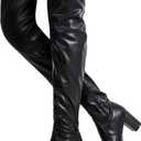 Vepose Women's 992 Thigh High Over The Knee Boots, Suede Long Boots with High Heel and Inner Zipper (6)