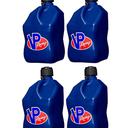 VP Racing 5.5 Gallon | Pack of 4, Motorsport Container Blue Utility Jug - Features Close-Trimmed Cap and Neck for Tight Seal - Made of Even-Density Plastic