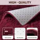 8x10 Area Rugs for Living Room Fluffy Carpet(Red)