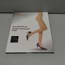 WAKUNA 20D Black Sheer Tights for women-2 Pairs sheertex Pantyhose with Reinforced Toes (Black)