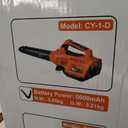 Leaf Blower Cordless with Battery - 40V Powerful Electric Leaf Blower, 600CFM &180MPH and Variable-Speed with 5.0Ah Battery and Charger for Lawn Care, Patio, Dust, Blowing Leaves (Orange)