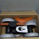 Colorful Lighting Baby Balance Bike Toys for 1 Year Old Boy Gifts, 10-36 Month Toddler Balance Bike, No Pedal 4 Silence Wheels & Soft Seat First Bike, One Year Old Boy Birthday Gift. (Black)