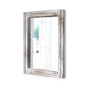 AAZZKANG Large Wall Mirrors with Rustic Wood Framed 28"x20" Rectangle
Decorative Farmhouse Bedroom Bathroom Living Room Entryway