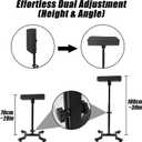 Tattoo Arm Rest Stand with 180 Tilt & Height Adjustable (28"-39"), Thickened PU Leather Pad, Four-Corner Non-Slip Base, Foldable & Portable for Tattoo Artist Studio Client