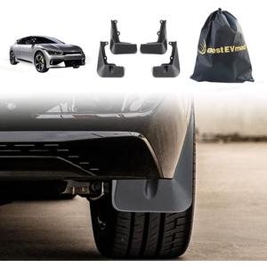 BestEvMod Mud Flaps GT Splash Guards Accessories, Splash Fender Set of 4 No Need to Drill Holes Compatible with 2022-2024 Kia EV6 GT GT-Line, Not Fit for First Edition GT-line