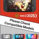 OMOTON Auto-Alignment Matte Screen Protector for Nintendo Switch 2 2025 7.9, Matte Glass Screen Protector, Easy Dust-free Installation Tool, Anti-Glare, Touch Sensitive, 2 Pack