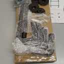 Helsin 2 Tier Industrial Pipe Floating Bathroom Shelves, 16inch Rustic Wood Wall Mounted Shelf, Storage Rack Sundries Holder for Kitchen Office Bathroom Organization & Home Décor