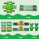 JOYIN 1 Pcs Football Snack Trays, Large Stadium Shaped Serving Tray for Football Party Supplies, Sport Snack Plates for Parties Table decoration, Paper Platter for Sport Celebration Table Favor